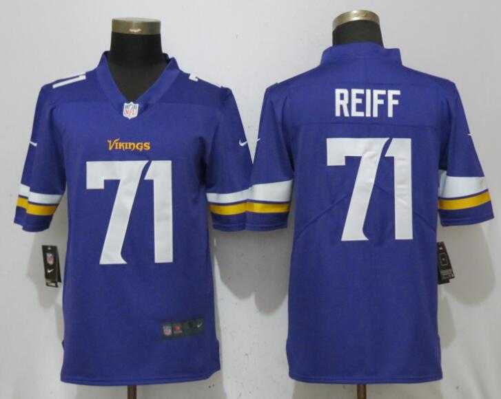 Nike Vikings 71 Riley Reiff Purple Vapor Untouchable Limited Jersey,We sell and wholesale Nike Vikings 71 Riley Reiff Purple Vapor Untouchable Limited Jersey on line form chian!